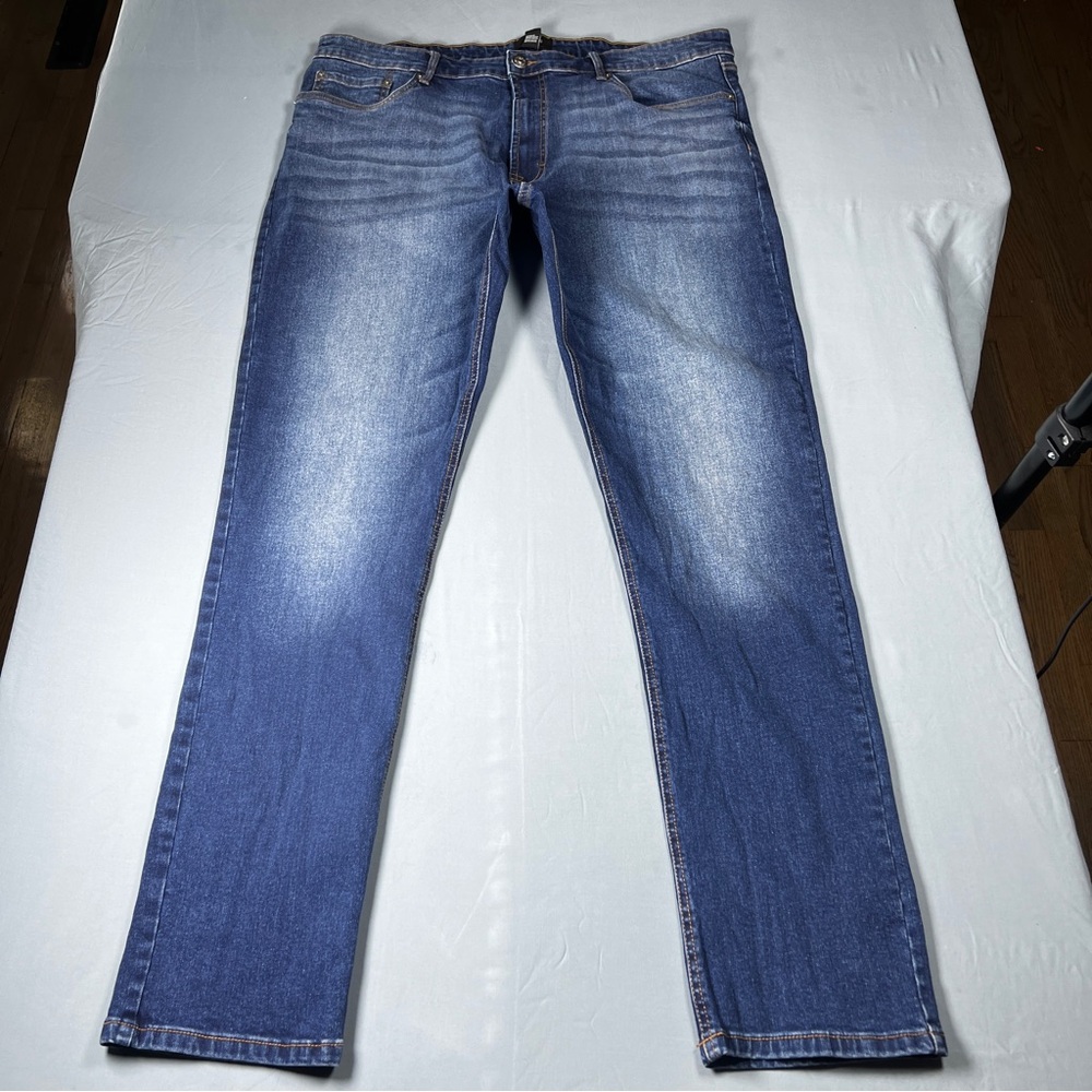 Forever 21 Blue Straight Jeans with Vintage Wash for men size40.          ordrA7